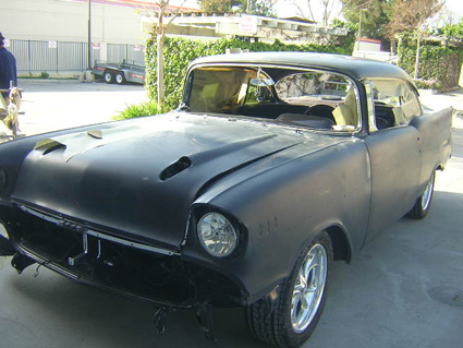 1957 Chevy before custom paint job photos from www.thecrashdoctor.com