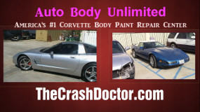 Auto Body Unlimited of simi valley california Amierca's # 1 Corvette Paint, body and fiberglass damage and restoration auto body collision repair shop www.thecrashdoctor.com photo