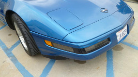 1993 corvette front bumper work and paint job from www.thecrashdoctor.com photo