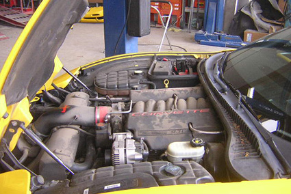 2000 Corvette engine detailing www.thecrashdoctor.com