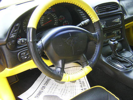 Corvette interior and dash detailing www.autobodyunlimitedinc.com