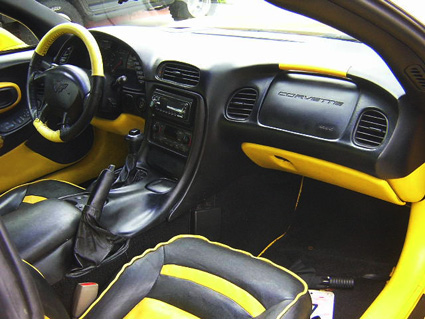 Corvette interior dash board www.thecrashdoctor.com