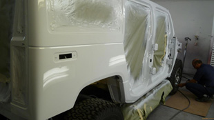 Hummer color complete change paint job from www.thecrashdoctor.com