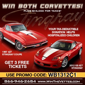 Corvette Dream give a way contest for charity by www.thecrashdoctor.com