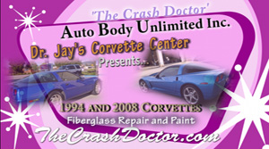 1994 and 2008 Corvette fiberglass and paint job video from www.thecrashdoctor.com the corvette expert in the world
