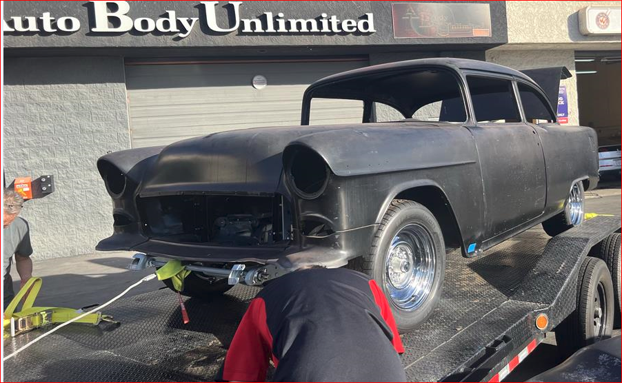 1955 chevy custgom lift up front before photo