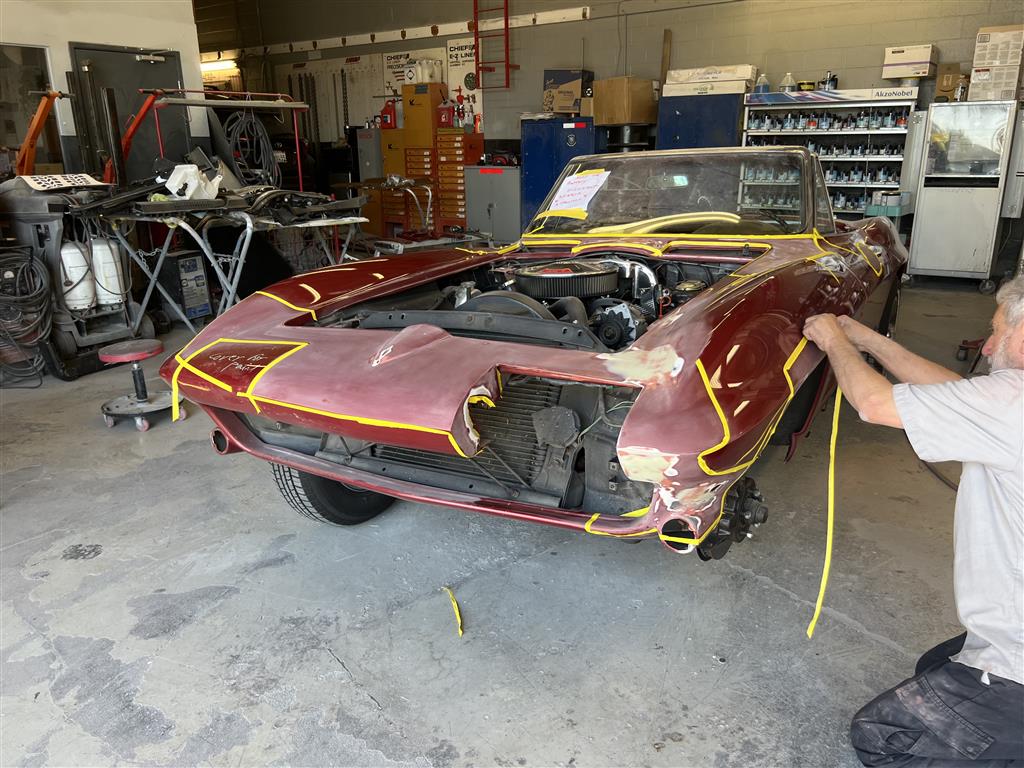 1967 corvette paint repair video