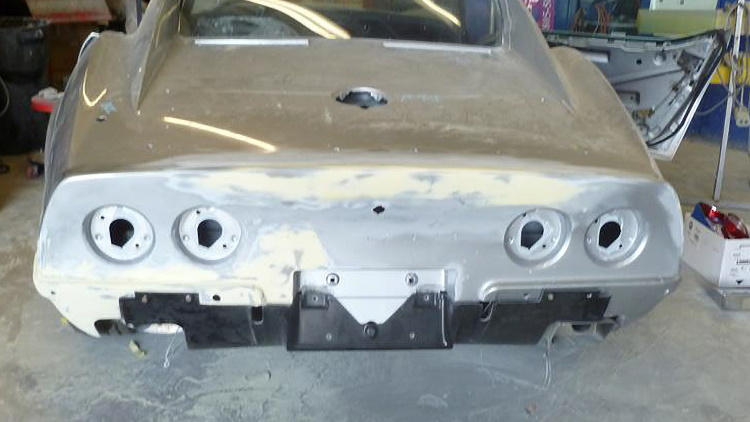 71 Corvette fibergalss repair and paint center