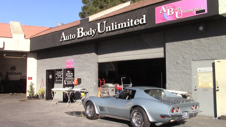 71 Vette rear bumper repair after photo