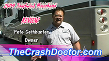 Southwind Motorhome body repair and paint refinish consumer review video from www.thecrashdoctor.com 
