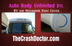 2013 ACE Motorhom paint and repair video of road bear rv sales rentals video by www.thecrashdoctor.com