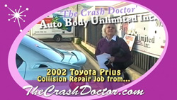 02 prius body and paint repair photo www.thecrashdoctor.com