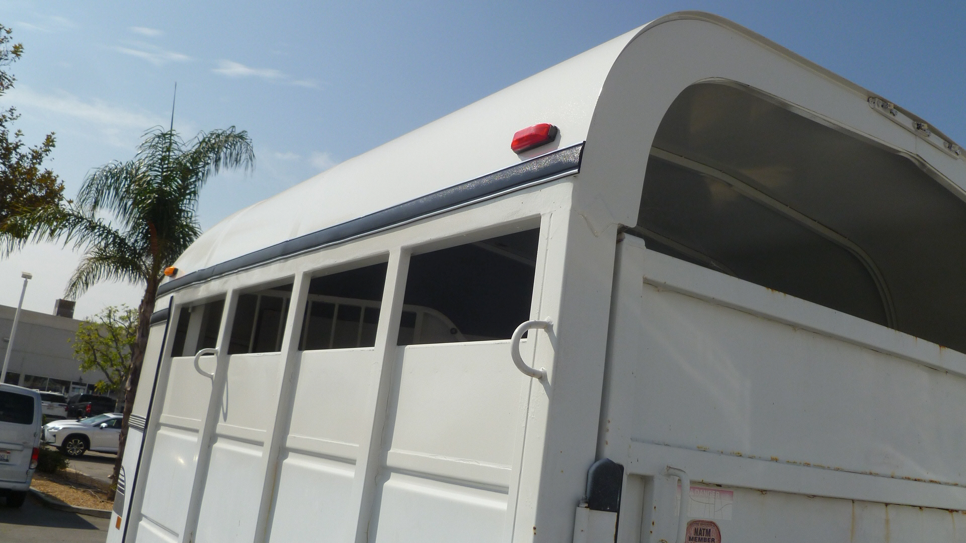 rust repair on horse trailer